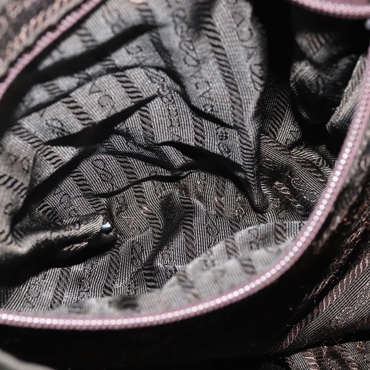 PRADA Backpack Nylon Khaki Silver Auth 149045