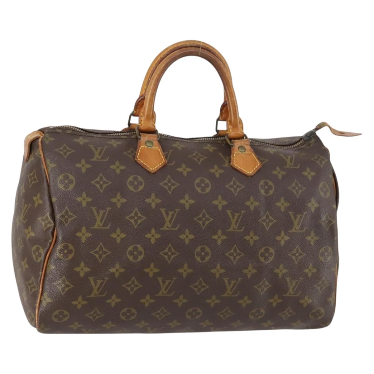 LOUIS VUITTON Monogram Speedy 35 Hand Bag M41524 LV Auth 149049