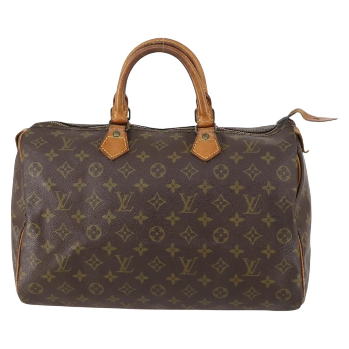 LOUIS VUITTON Monogram Speedy 35 Hand Bag M41524 LV Auth 149049