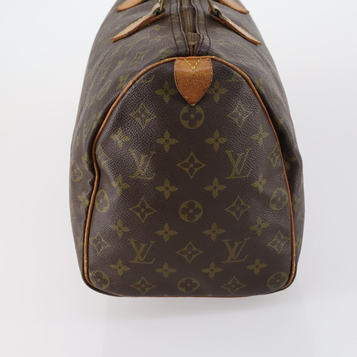 LOUIS VUITTON Monogram Speedy 35 Hand Bag M41524 LV Auth 149049
