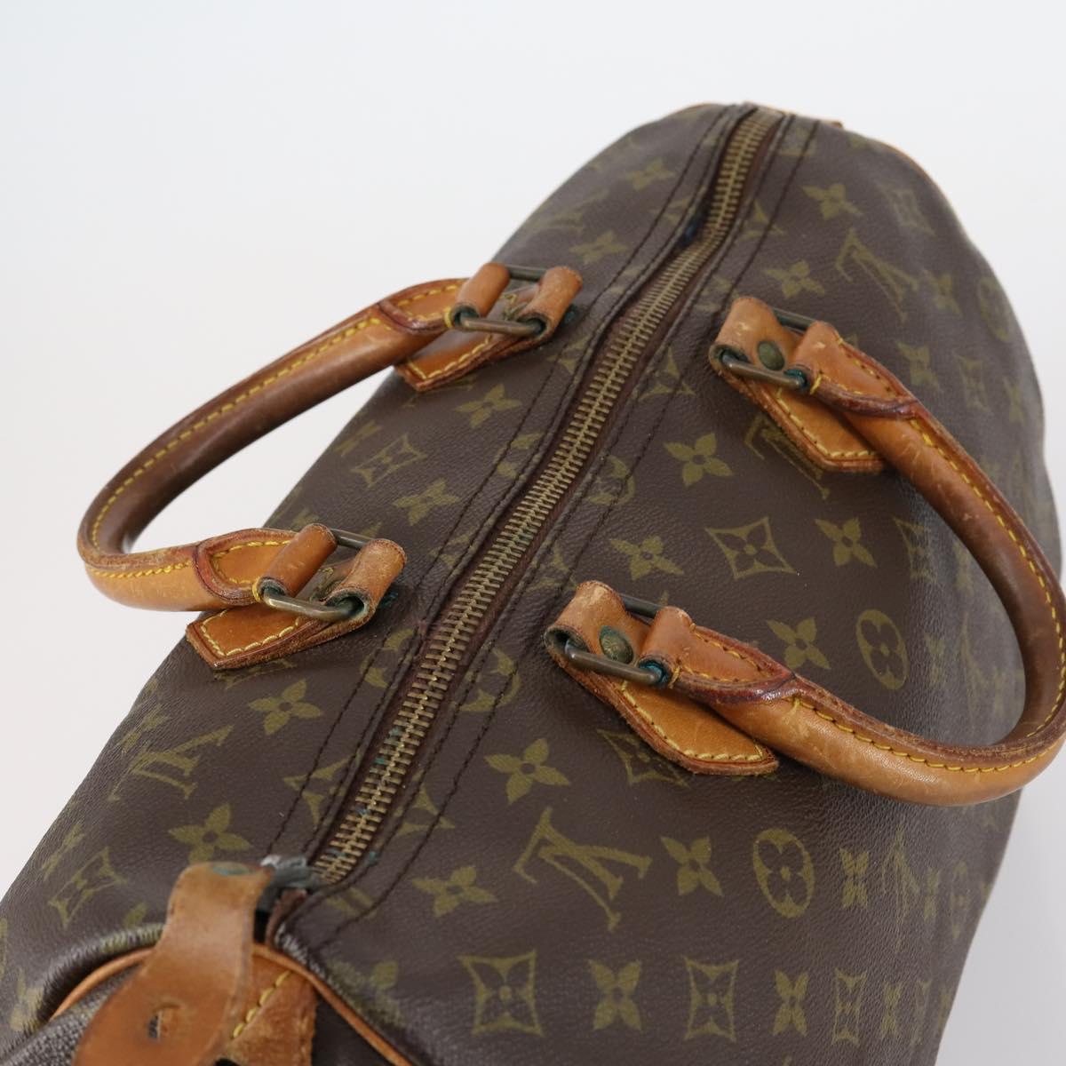 LOUIS VUITTON Monogram Speedy 35 Hand Bag M41524 LV Auth 149049