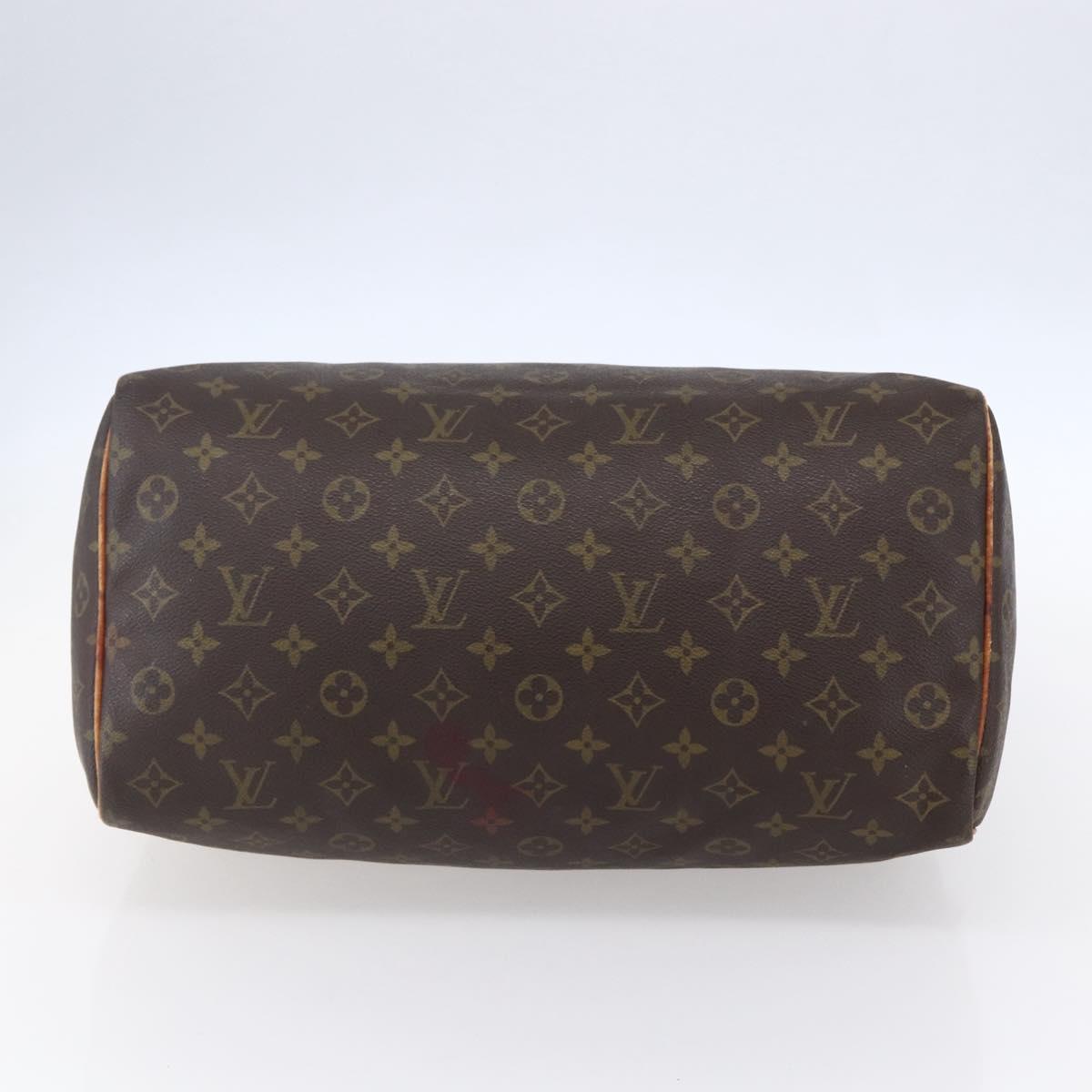 LOUIS VUITTON Monogram Speedy 35 Hand Bag M41524 LV Auth 149054