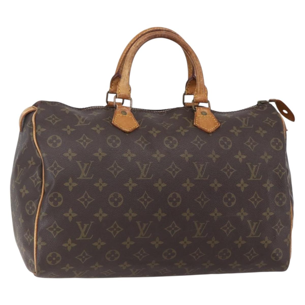 LOUIS VUITTON Monogram Speedy 35 Hand Bag M41524 LV Auth 149054