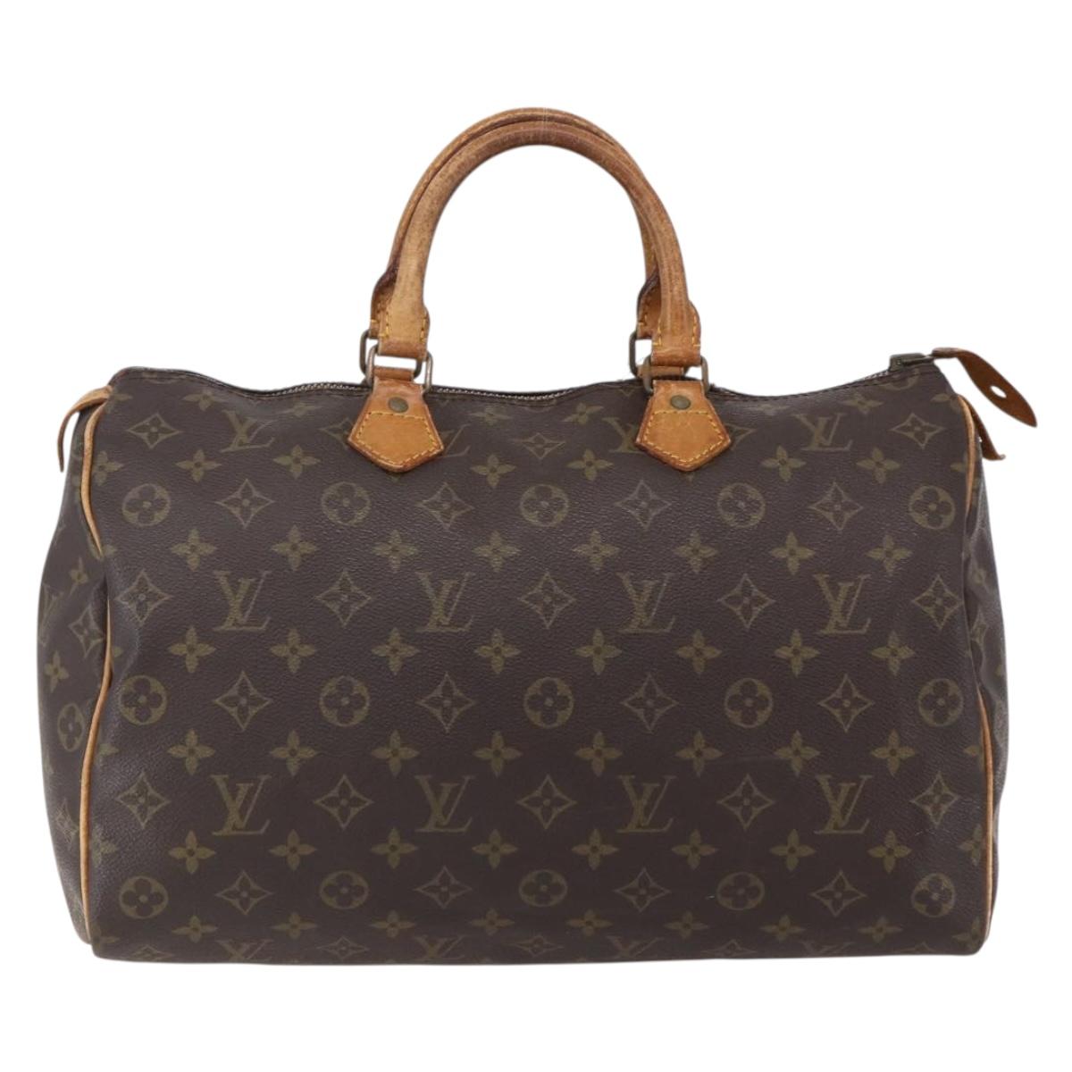 LOUIS VUITTON Monogram Speedy 35 Hand Bag M41524 LV Auth 149054