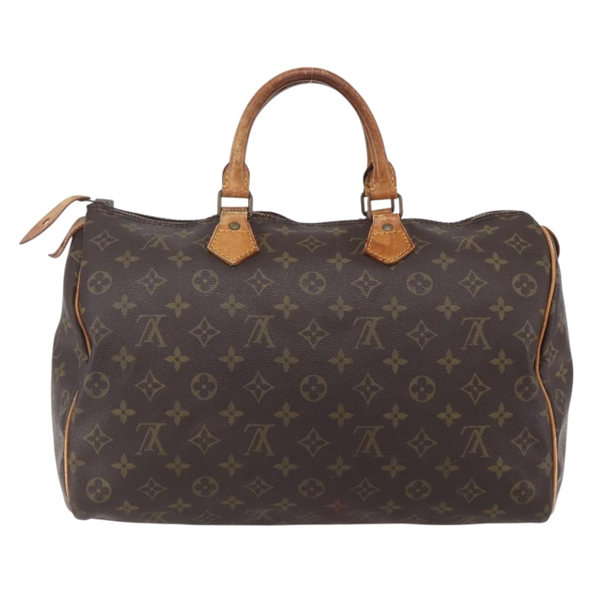 LOUIS VUITTON Monogram Speedy 35 Hand Bag M41524 LV Auth 149054
