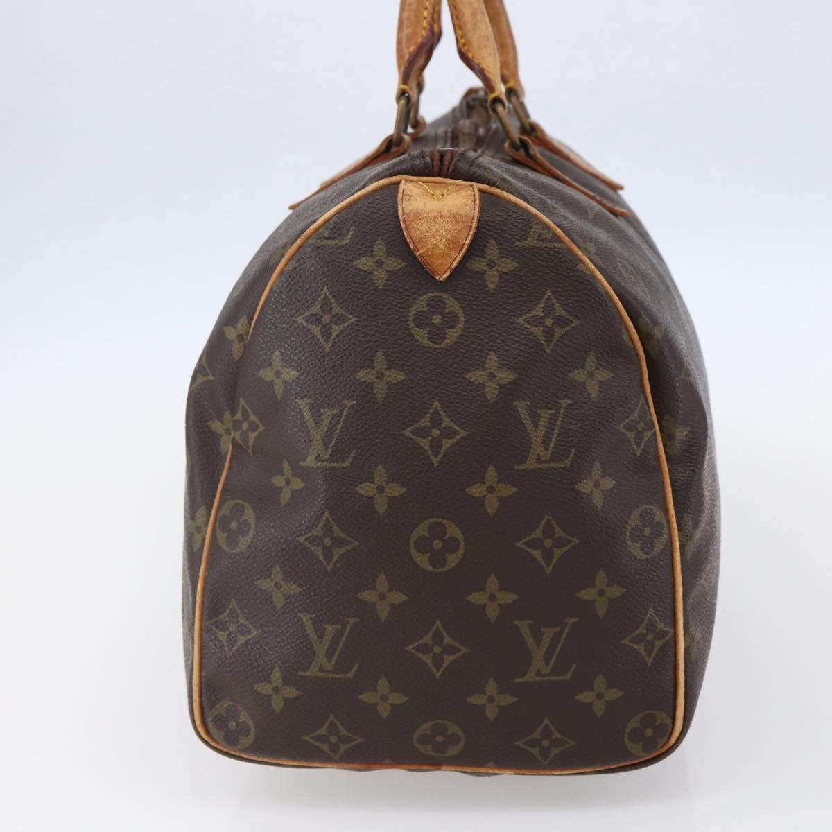 LOUIS VUITTON Monogram Speedy 35 Hand Bag M41524 LV Auth 149054