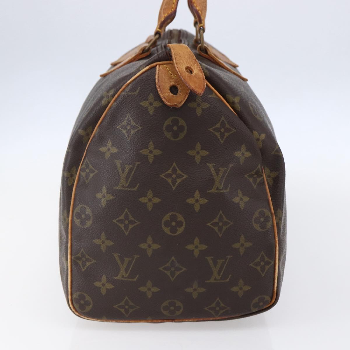LOUIS VUITTON Monogram Speedy 35 Hand Bag M41524 LV Auth 149054