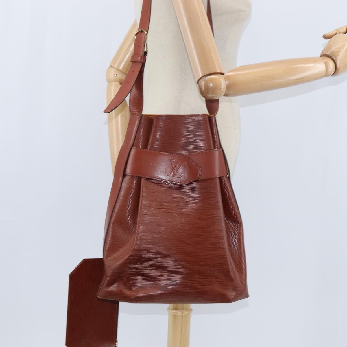 LOUIS VUITTON Epi Sac de Paul PM Shoulder Bag Brown M80203 LV Auth 149055