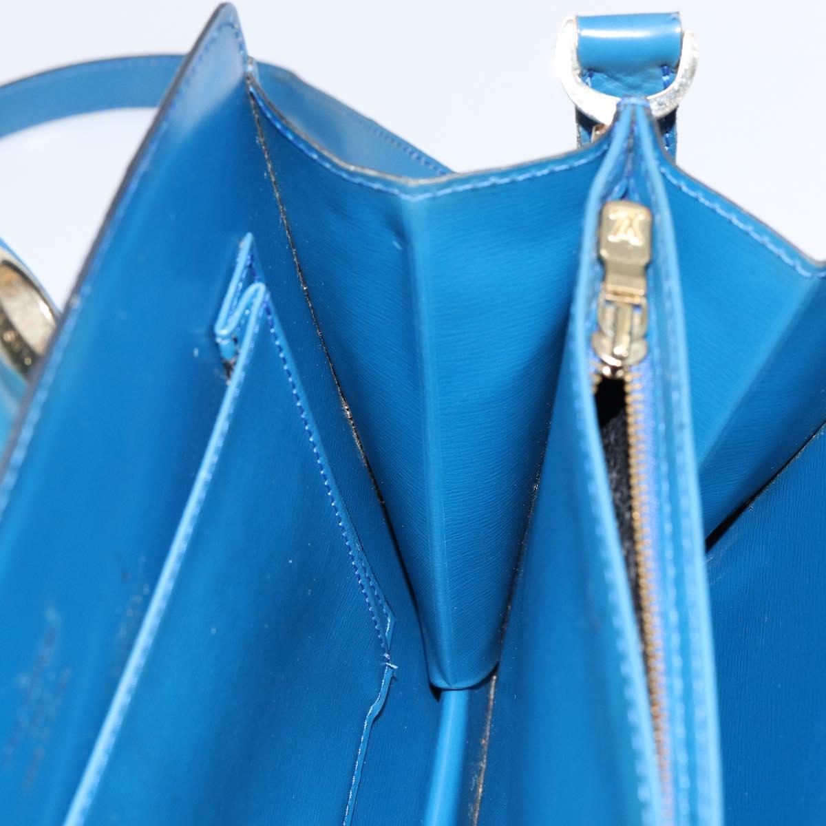 LOUIS VUITTON Epi Capuchin Shoulder Bag Blue M52345 LV Auth 149056