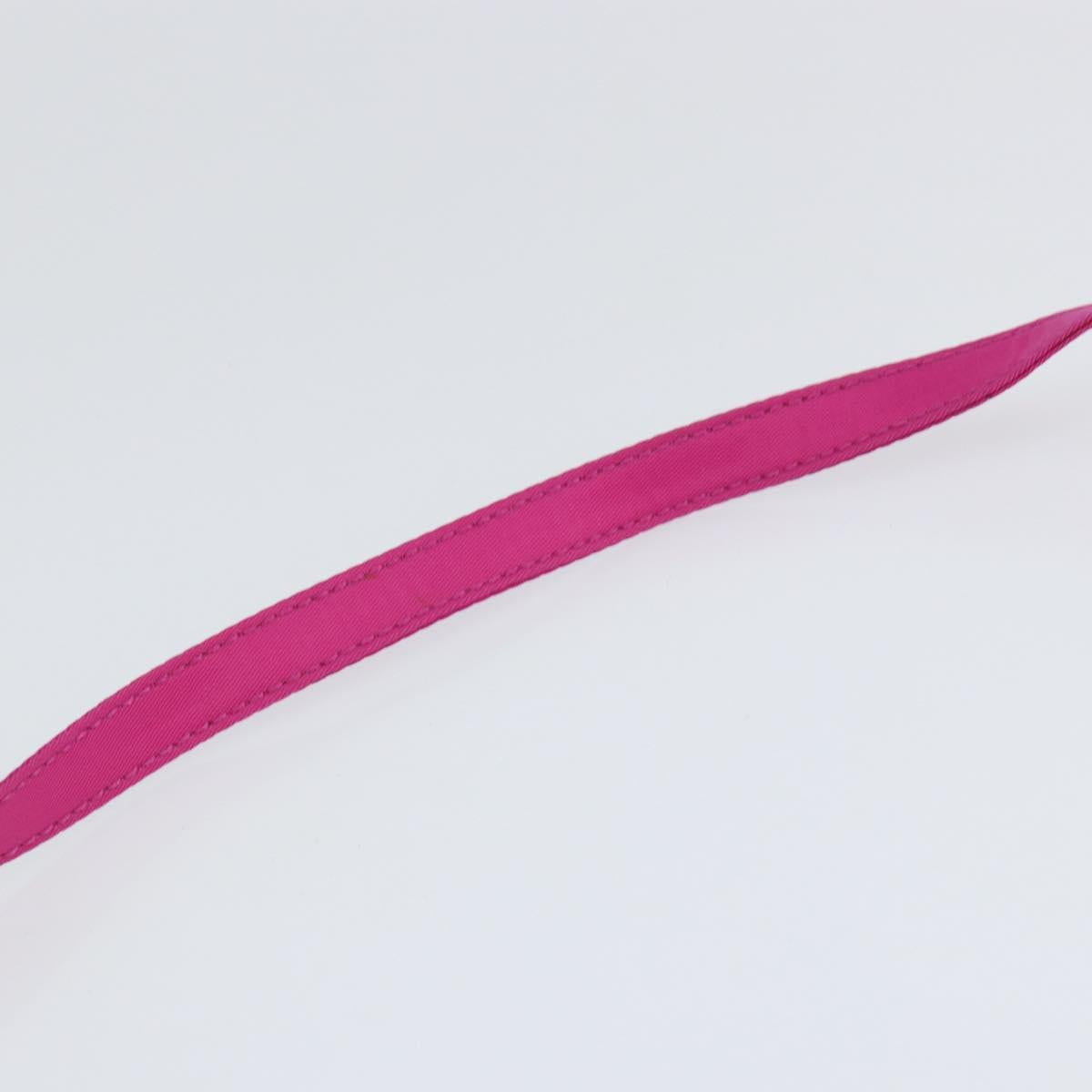 FENDI Hand Bag Nylon 2way Pink Gold Auth 149066