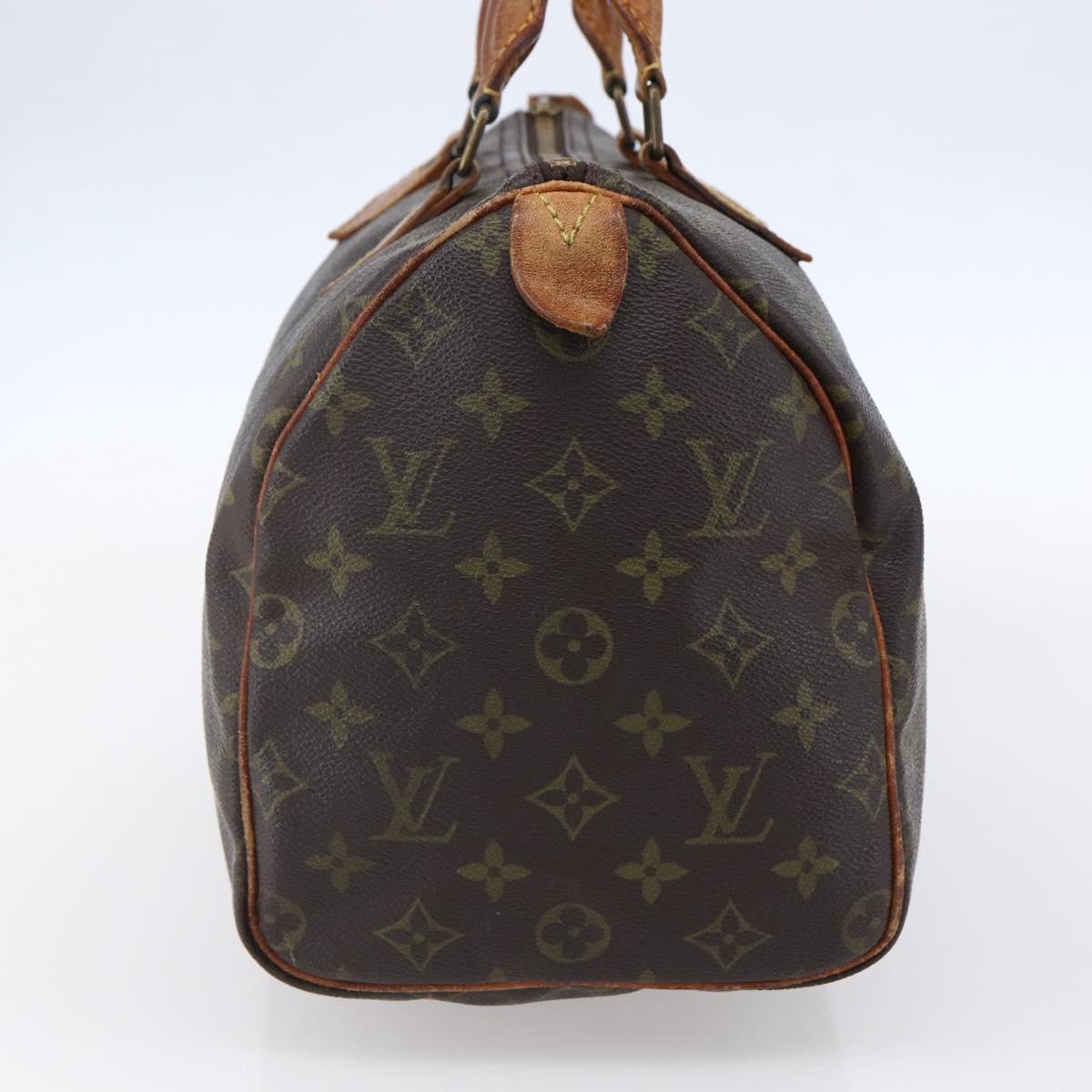 LOUIS VUITTON Monogram Speedy 30 Hand Bag M41526 LV Auth 149076