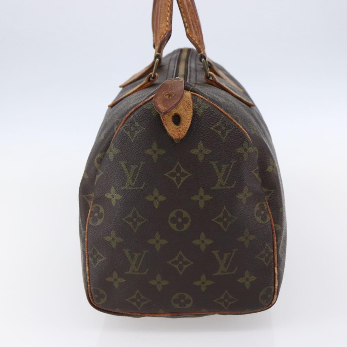 LOUIS VUITTON Monogram Speedy 30 Hand Bag M41526 LV Auth 149076