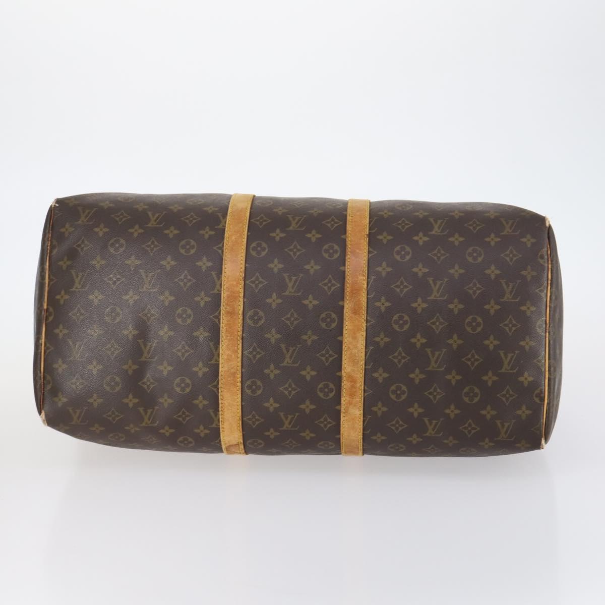 LOUIS VUITTON Monogram Keepall 55 Boston Bag M41424 LV Auth 149077