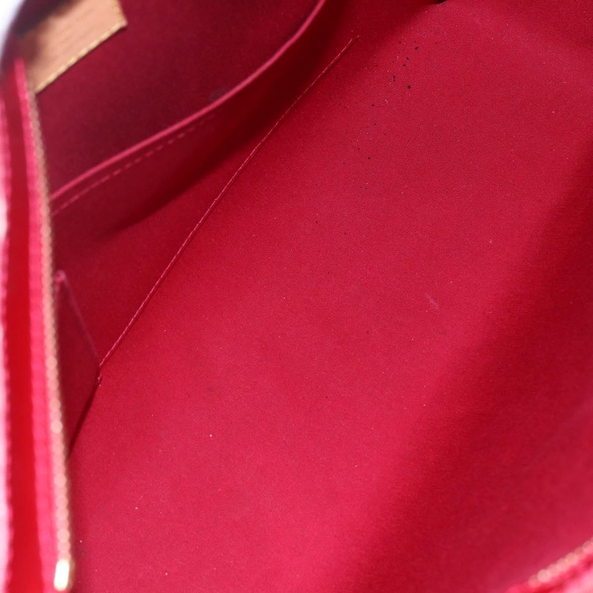 LOUIS VUITTON Monogram Vernis Brentwood Bag Pomme D'amour M91989 LV Auth 149080