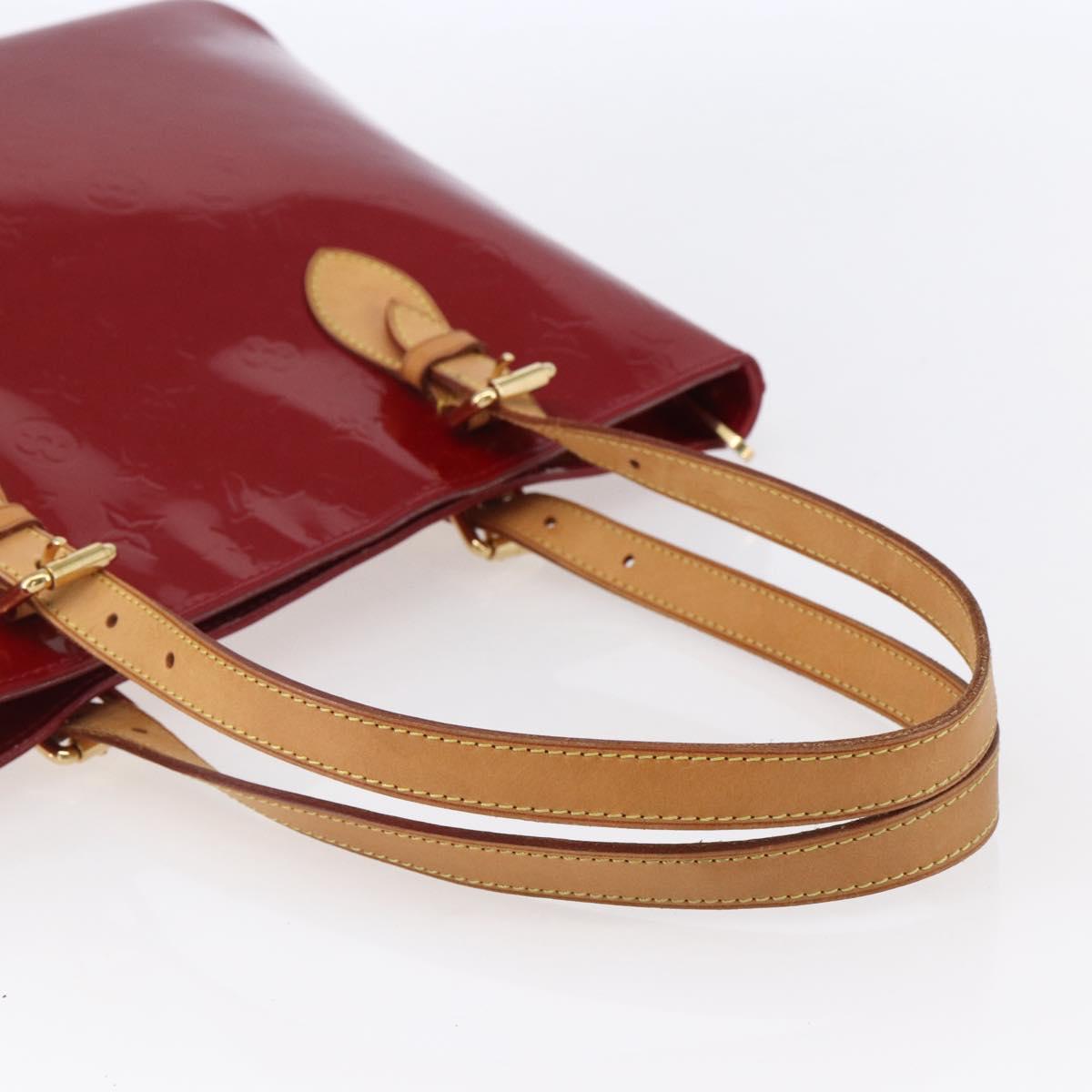 LOUIS VUITTON Monogram Vernis Brentwood Bag Pomme D'amour M91989 LV Auth 149080