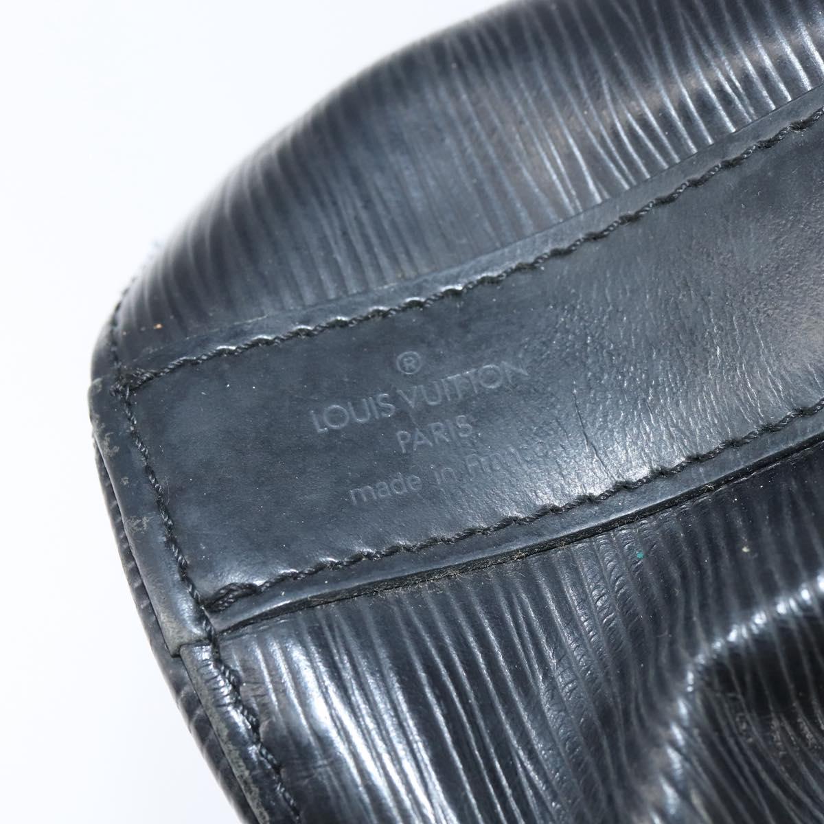 LOUIS VUITTON Epi Sac Depaule GM Shoulder Bag Black M80155 LV Auth 149082