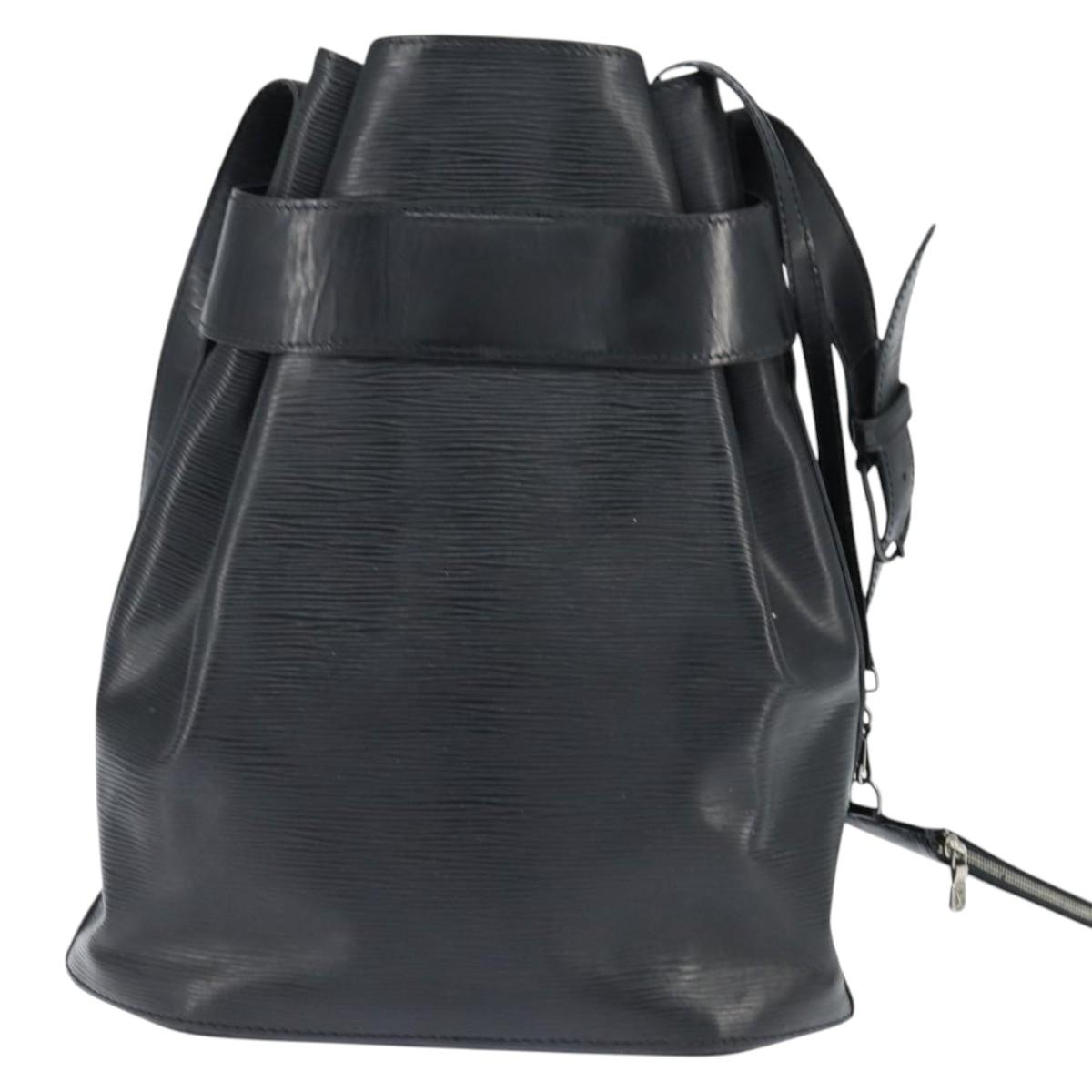 LOUIS VUITTON Epi Sac Depaule GM Shoulder Bag Black M80155 LV Auth 149082