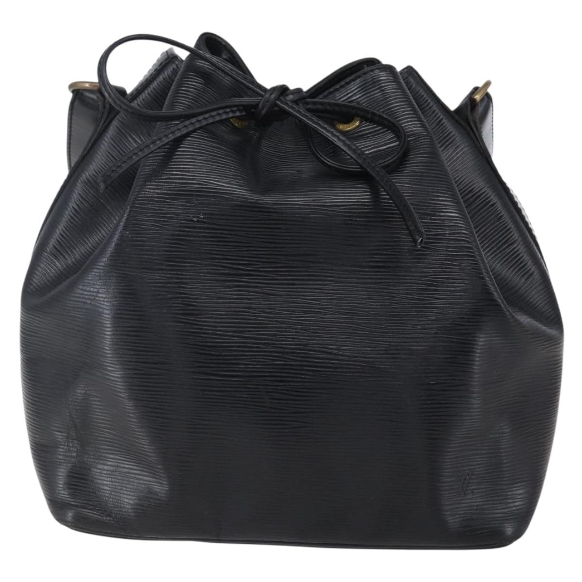 LOUIS VUITTON Epi Petit Noe Shoulder Bag Black M44102 LV Auth 149083