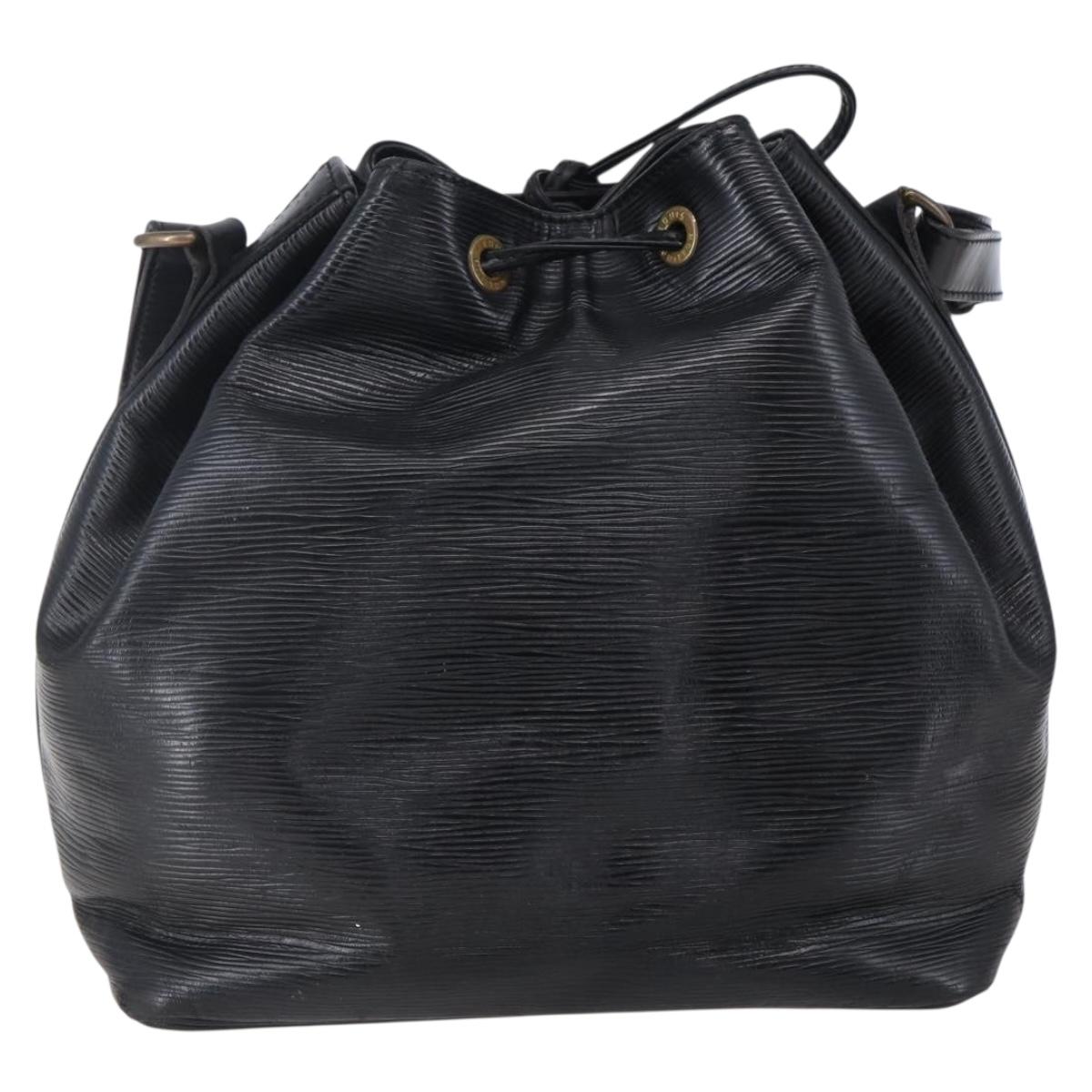 LOUIS VUITTON Epi Petit Noe Shoulder Bag Black M44102 LV Auth 149083