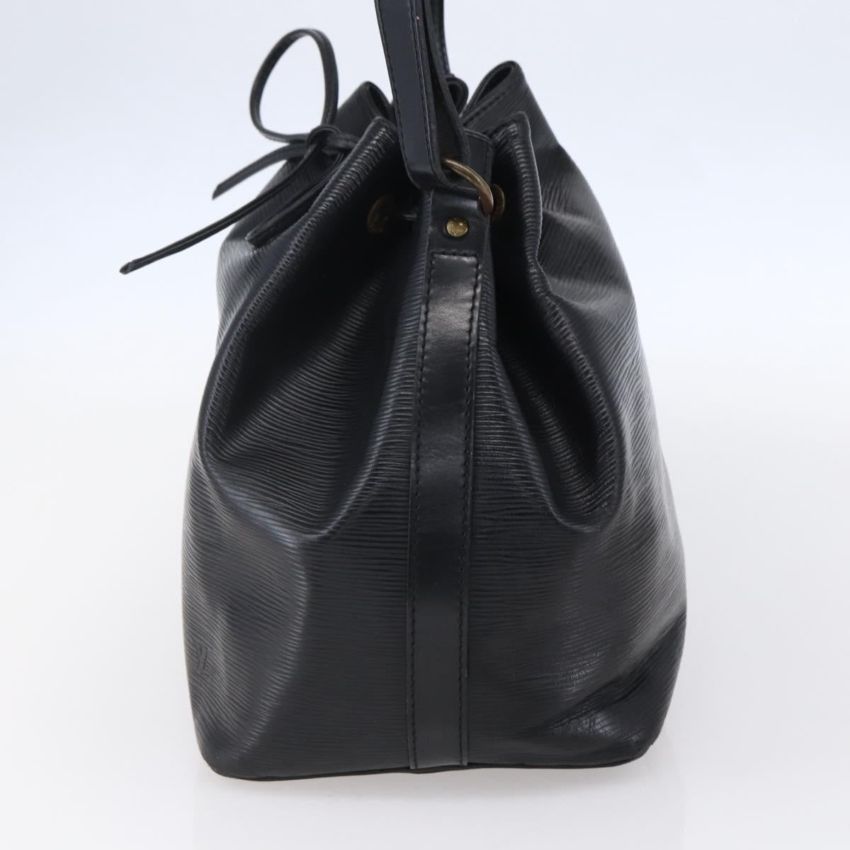 LOUIS VUITTON Epi Petit Noe Shoulder Bag Black M44102 LV Auth 149083