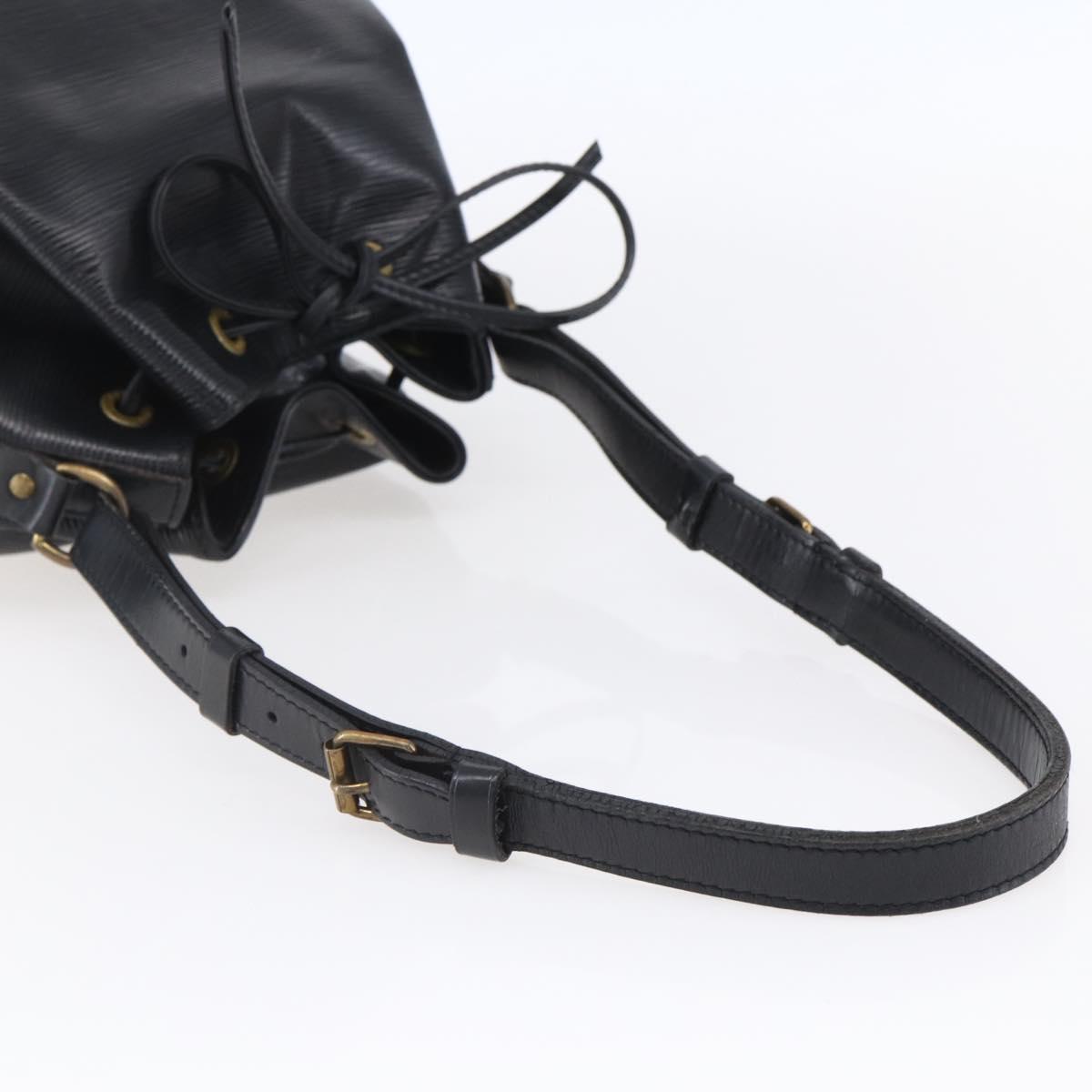 LOUIS VUITTON Epi Petit Noe Shoulder Bag Black M44102 LV Auth 149083