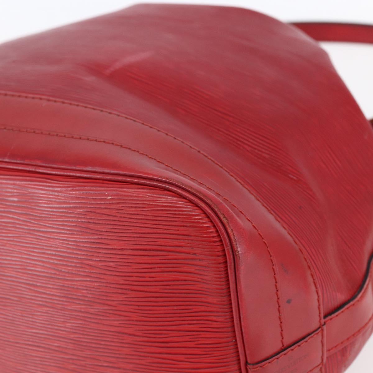 LOUIS VUITTON Epi Noe Shoulder Bag Red M44007 LV Auth 149084