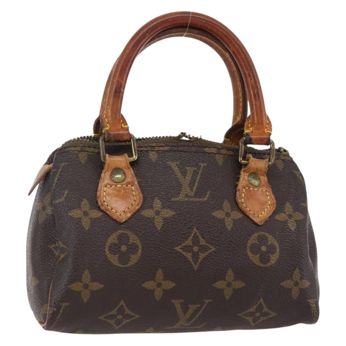LOUIS VUITTON Monogram Mini Speedy Hand Bag M41534 LV Auth 149097