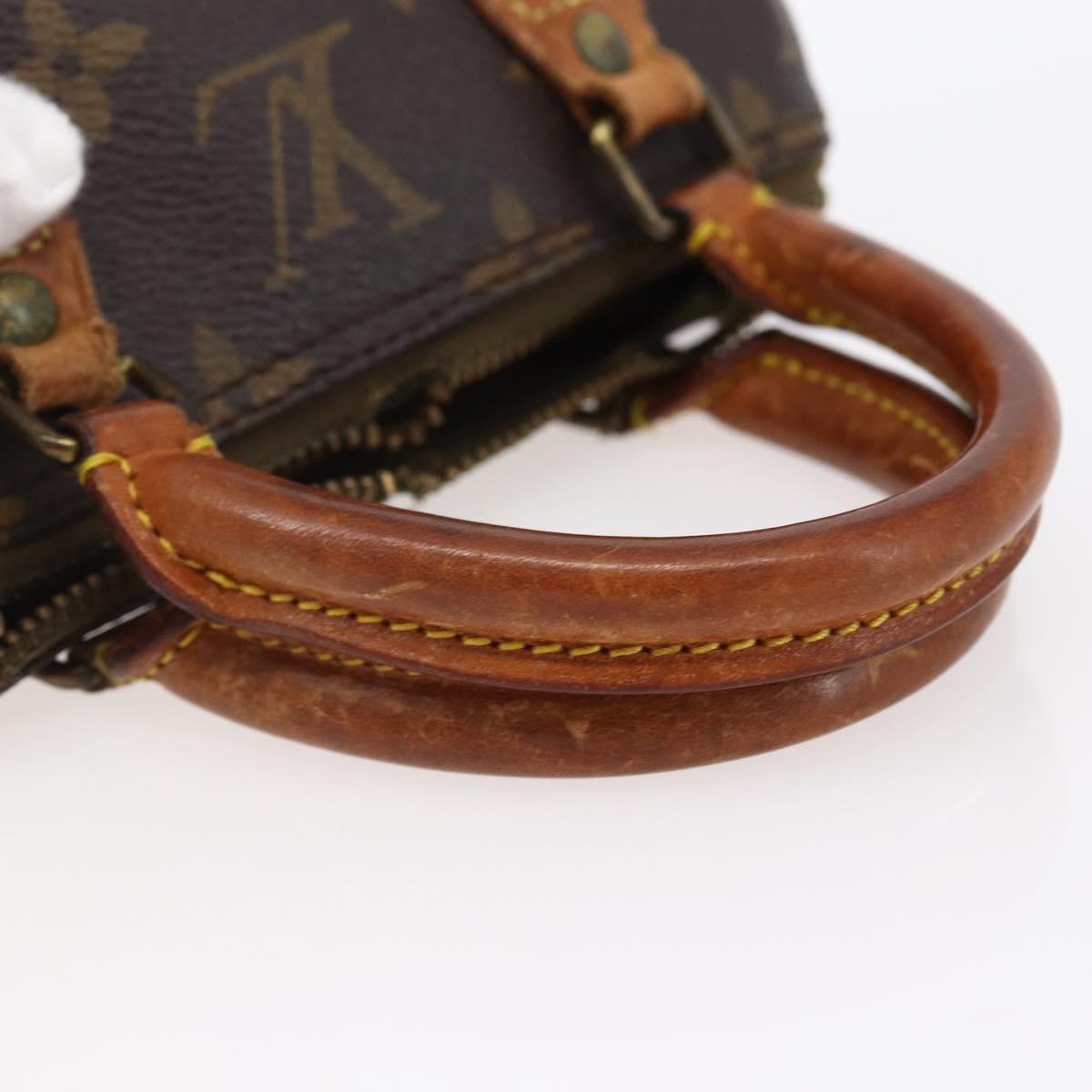 LOUIS VUITTON Monogram Mini Speedy Hand Bag M41534 LV Auth 149097