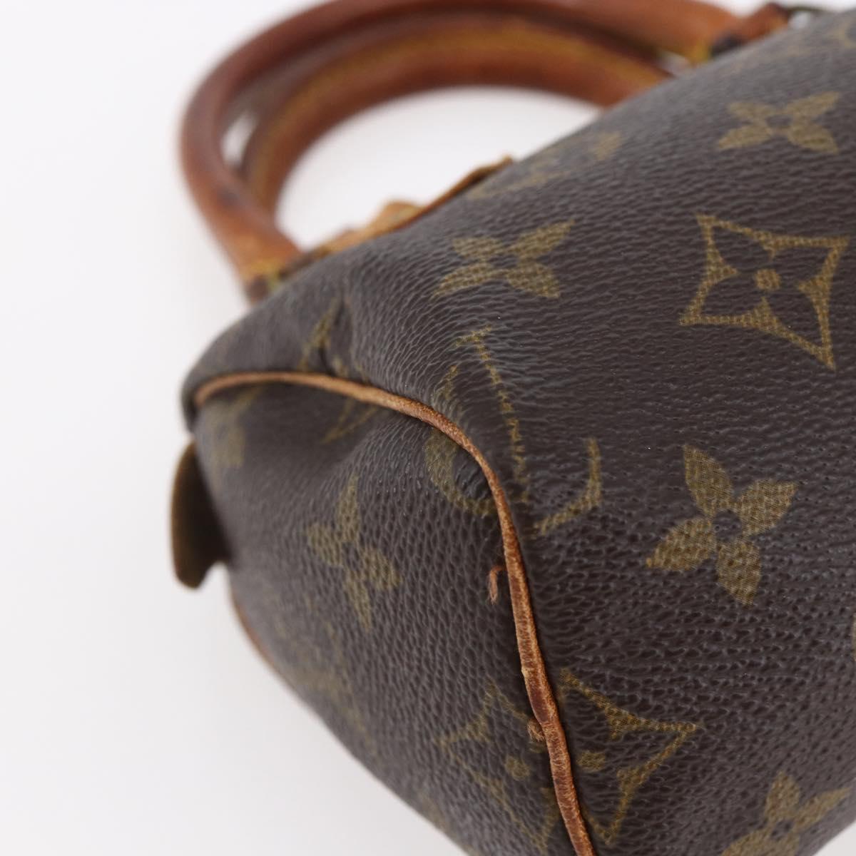 LOUIS VUITTON Monogram Mini Speedy Hand Bag M41534 LV Auth 149097