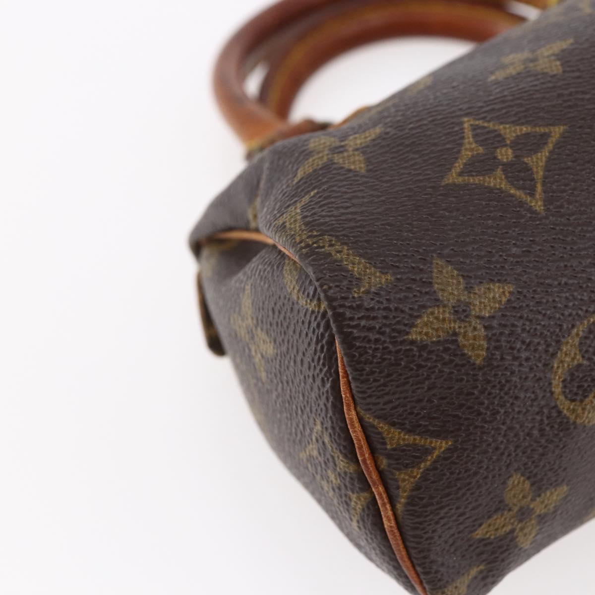 LOUIS VUITTON Monogram Mini Speedy Hand Bag M41534 LV Auth 149097
