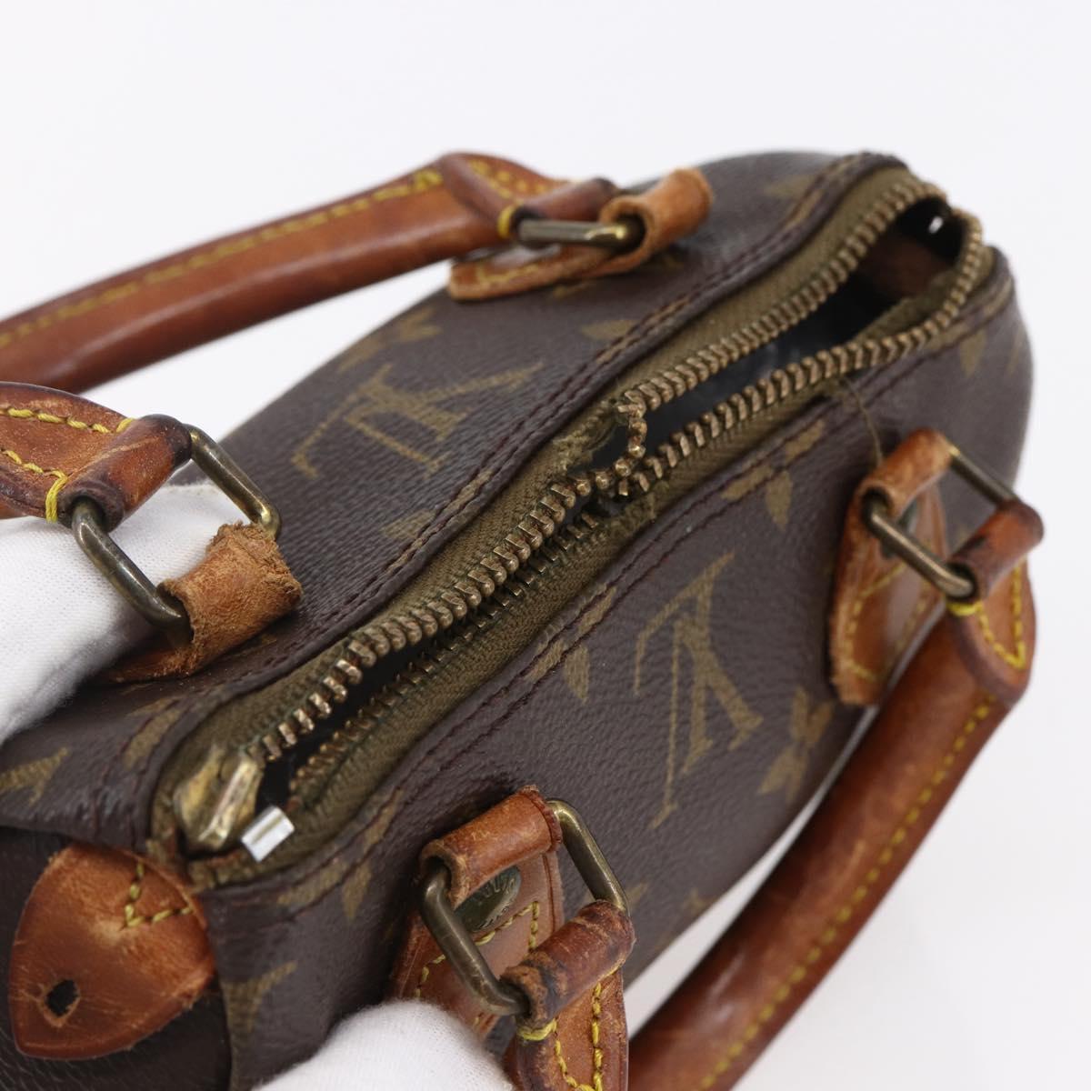 LOUIS VUITTON Monogram Mini Speedy Hand Bag M41534 LV Auth 149097