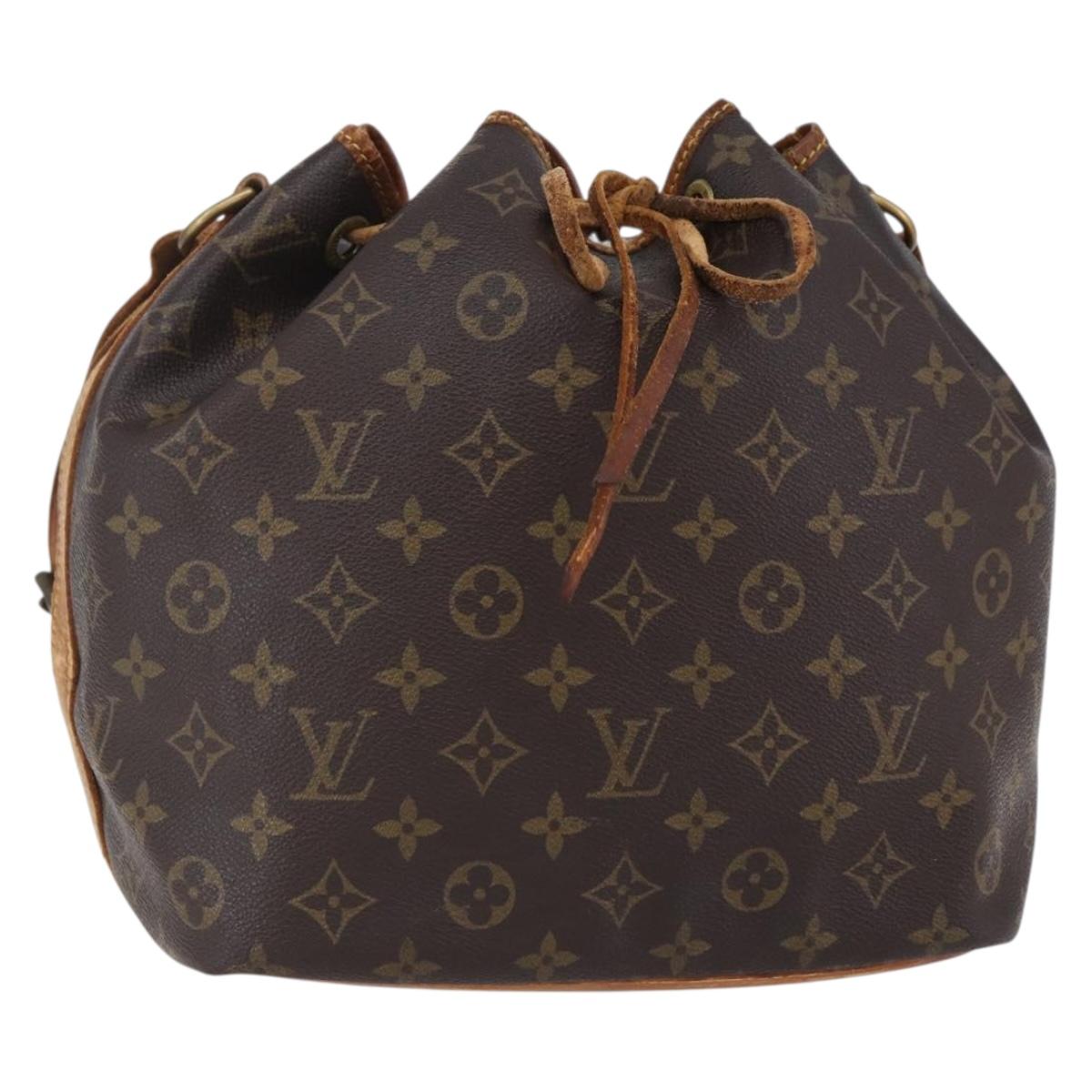 LOUIS VUITTON Monogram Petit Noe Shoulder Bag M42226 LV Auth 149098