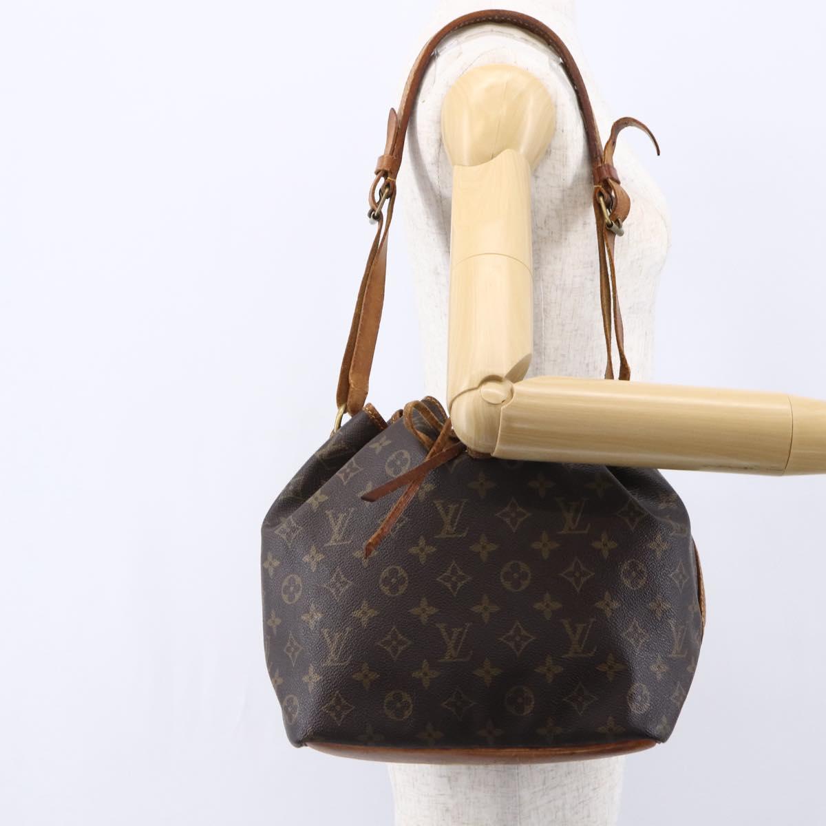 LOUIS VUITTON Monogram Petit Noe Shoulder Bag M42226 LV Auth 149098