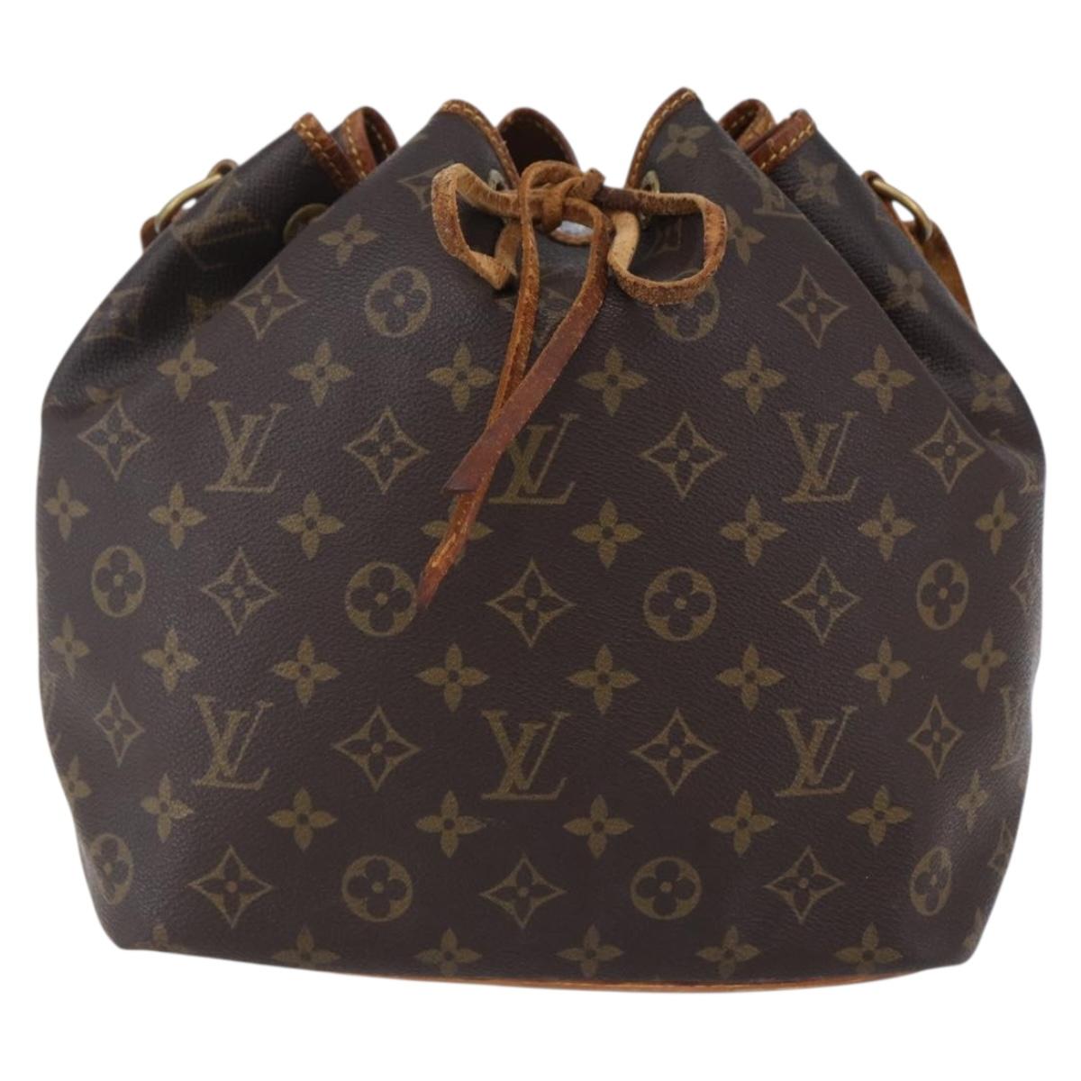 LOUIS VUITTON Monogram Petit Noe Shoulder Bag M42226 LV Auth 149098