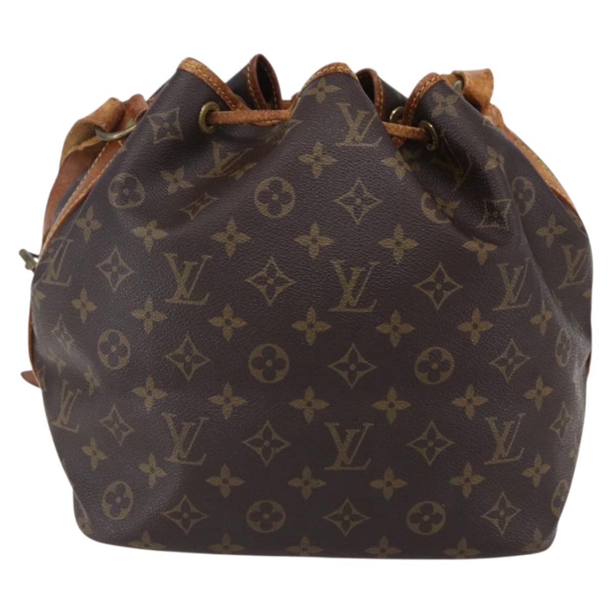LOUIS VUITTON Monogram Petit Noe Shoulder Bag M42226 LV Auth 149098