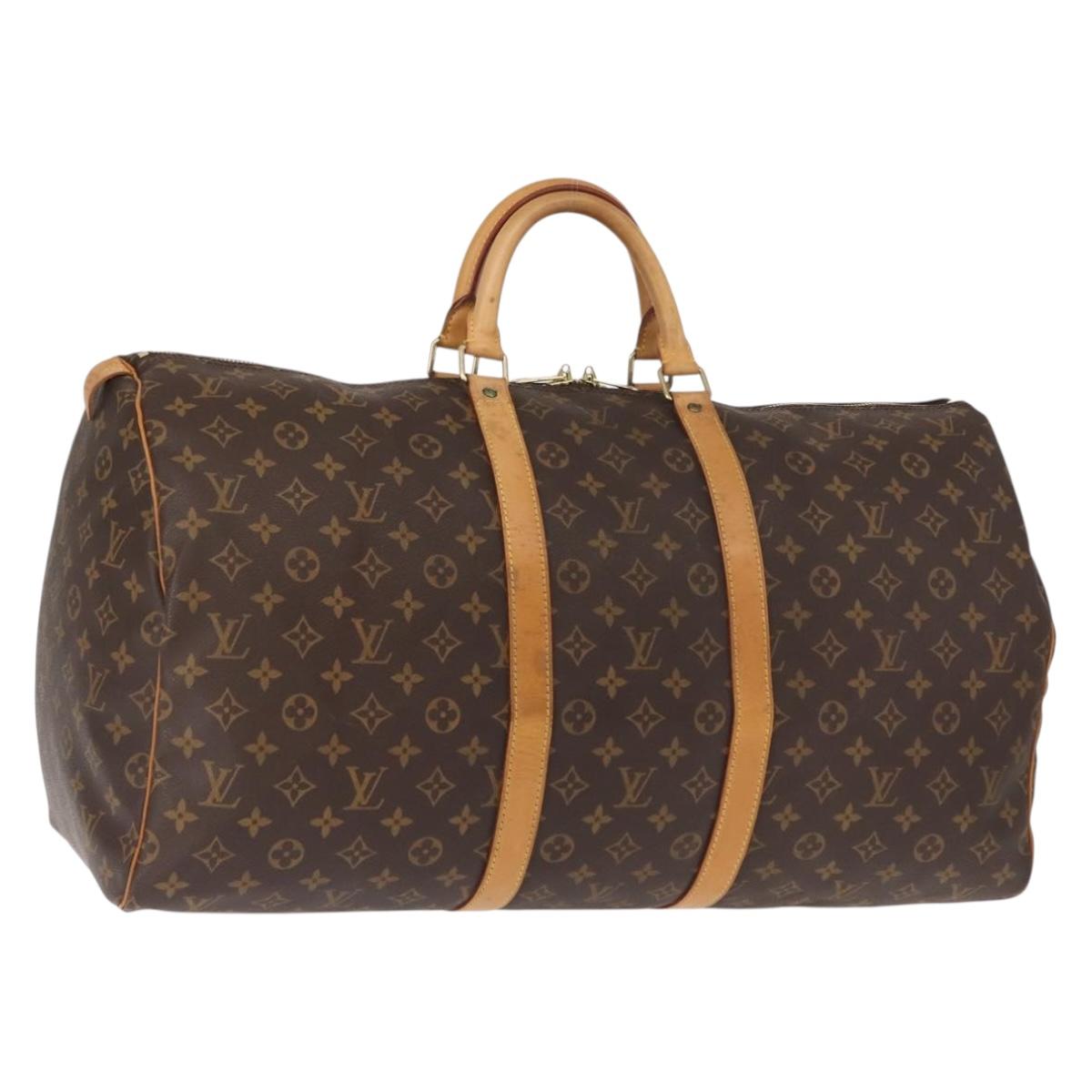 LOUIS VUITTON Monogram Keepall 55 Boston Bag M41424 LV Auth 149100
