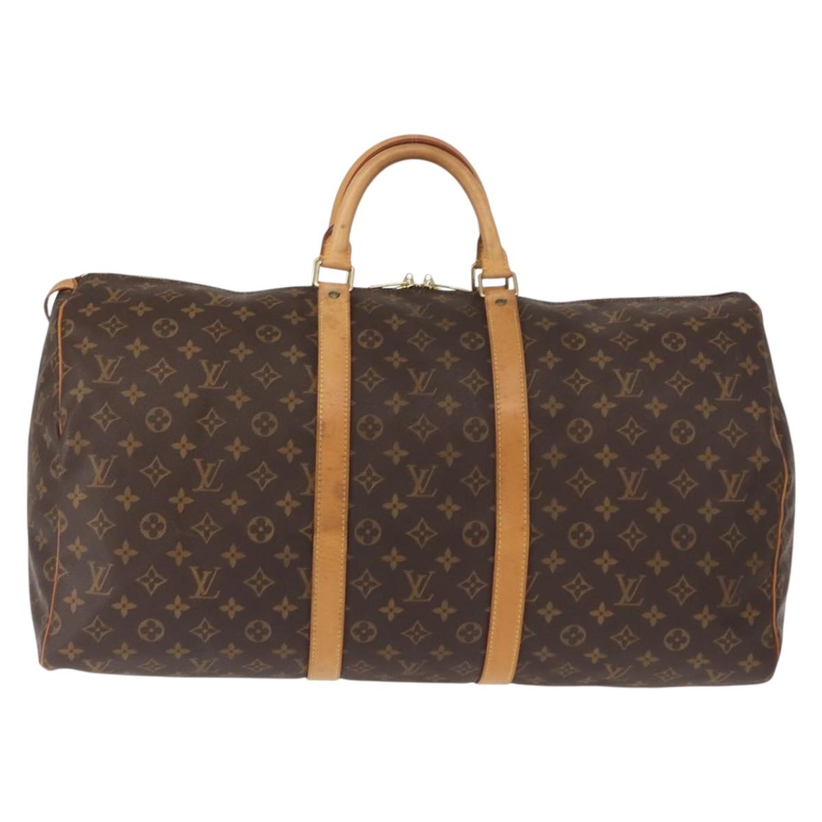 LOUIS VUITTON Monogram Keepall 55 Boston Bag M41424 LV Auth 149100
