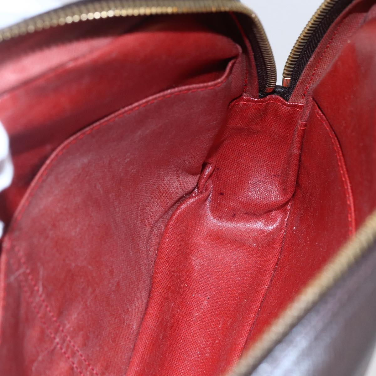 LOUIS VUITTON Damier Ebene Trousse Toilette 25 Clutch Bag N47624 LV Auth 149133