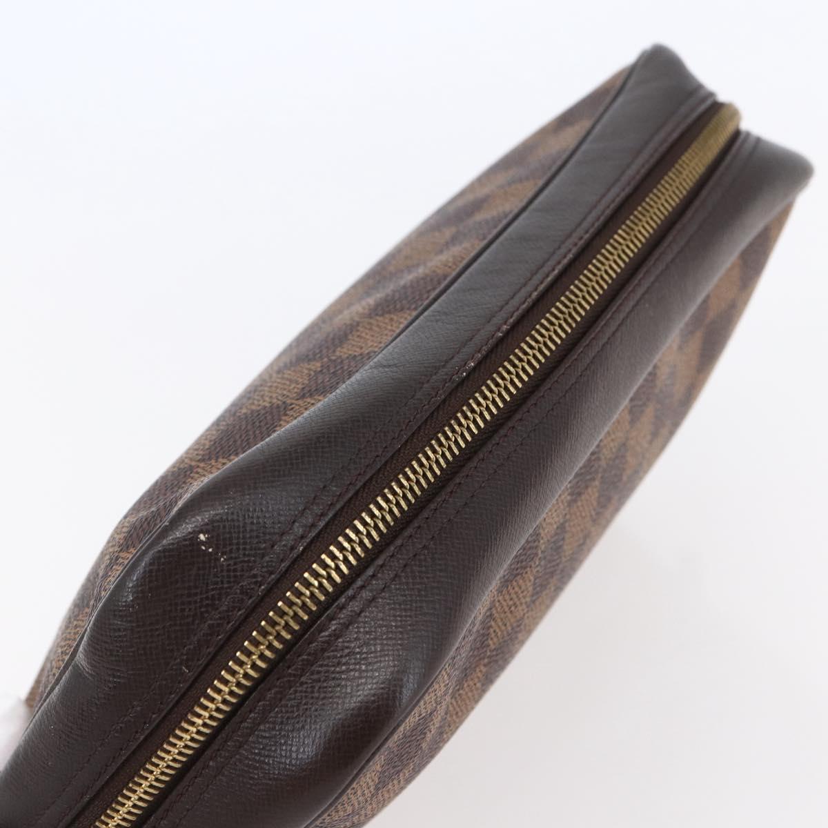 LOUIS VUITTON Damier Ebene Trousse Toilette 25 Clutch Bag N47624 LV Auth 149133A