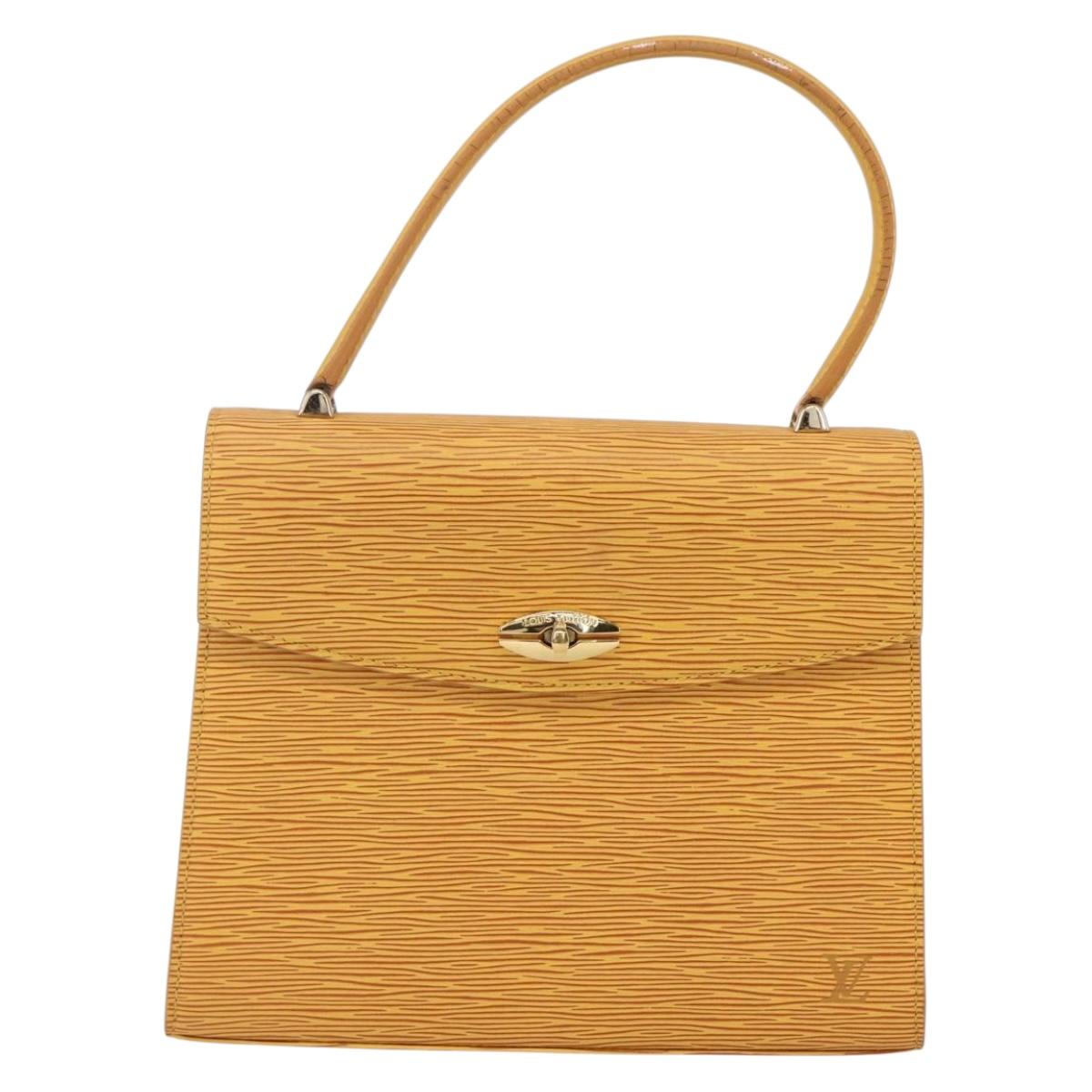 LOUIS VUITTON Epi Malesherbes Hand Bag Tassili Yellow Jonne M52379 Auth 149143