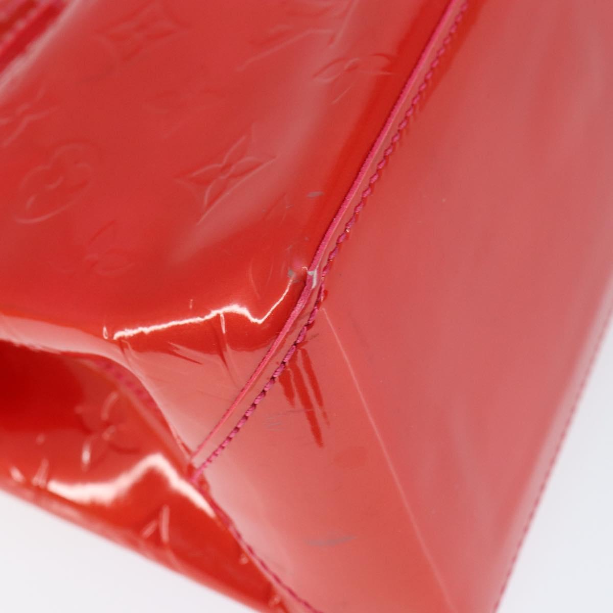 LOUIS VUITTON Monogram Vernis Wilshire Boulevard Bag Rose Pop M93643 Auth 149144