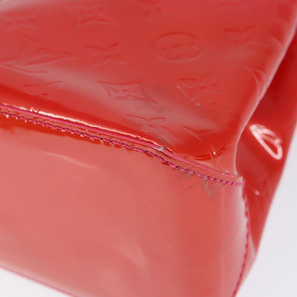 LOUIS VUITTON Monogram Vernis Wilshire Boulevard Bag Rose Pop M93643 Auth 149144