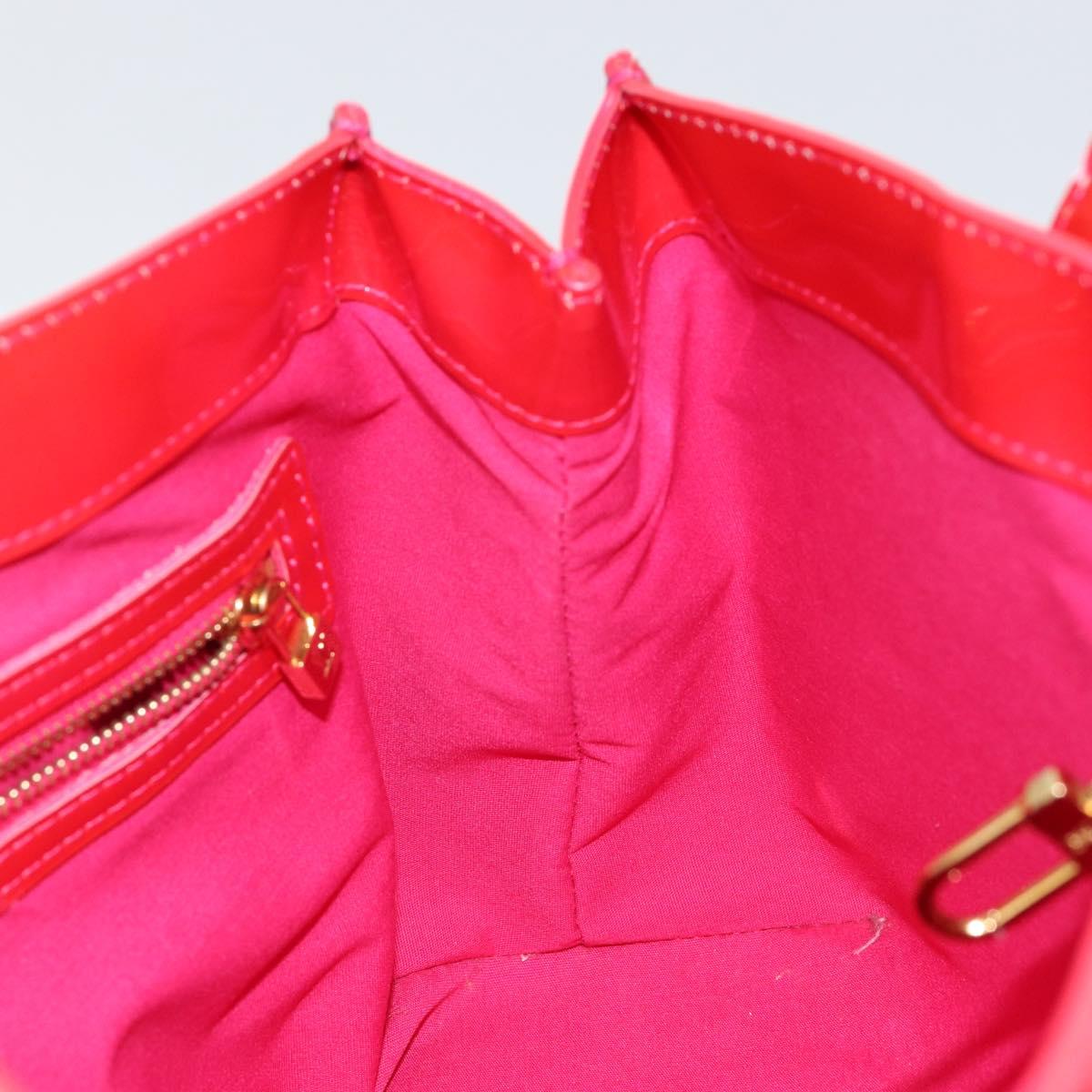 LOUIS VUITTON Monogram Vernis Wilshire Boulevard Bag Rose Pop M93643 Auth 149144