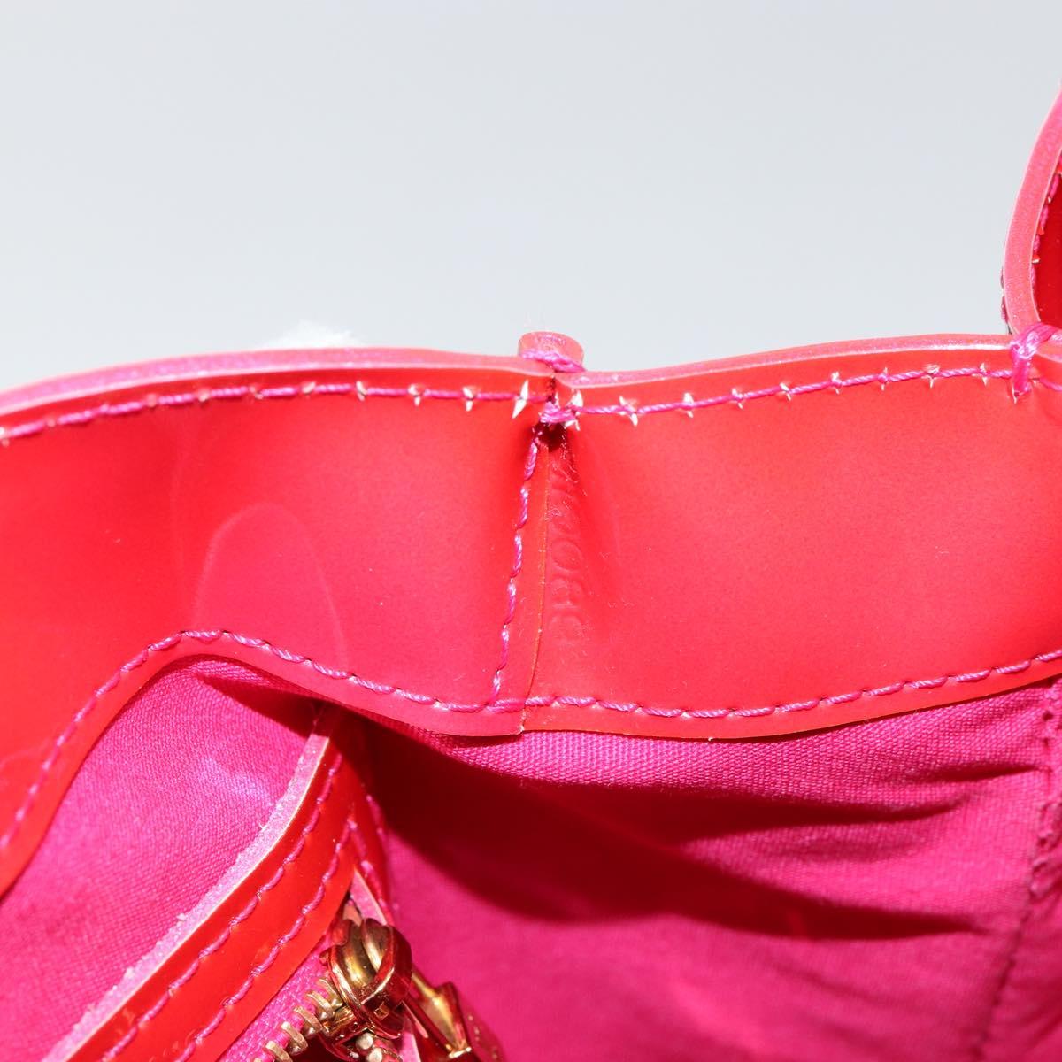 LOUIS VUITTON Monogram Vernis Wilshire Boulevard Bag Rose Pop M93643 Auth 149144