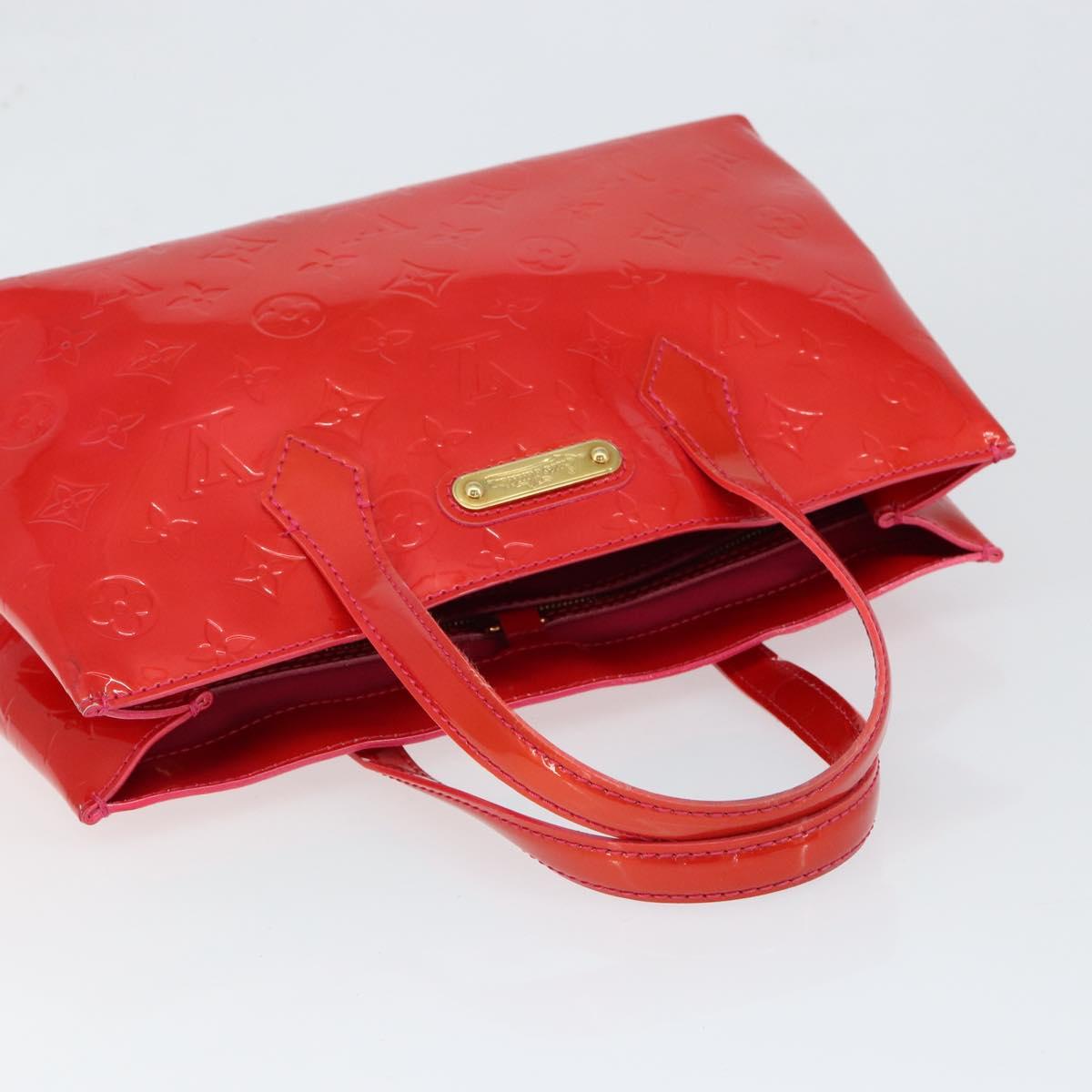 LOUIS VUITTON Monogram Vernis Wilshire Boulevard Bag Rose Pop M93643 Auth 149144