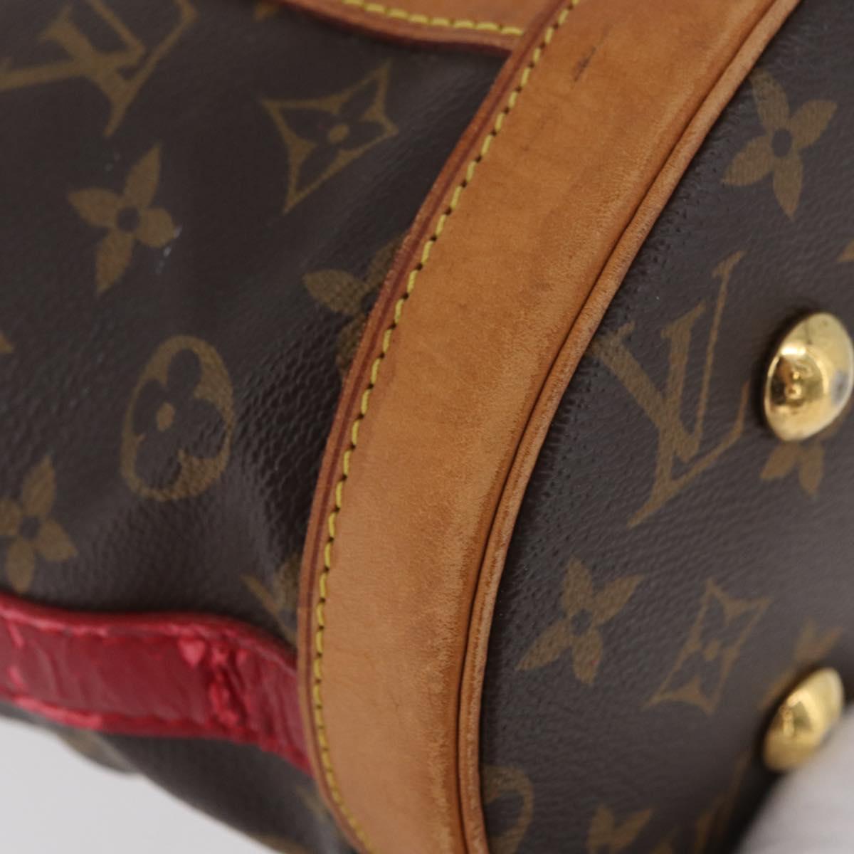 LOUIS VUITTON Monogram Ruby Neo bucket Tote Bag M95613 LV Auth 149145