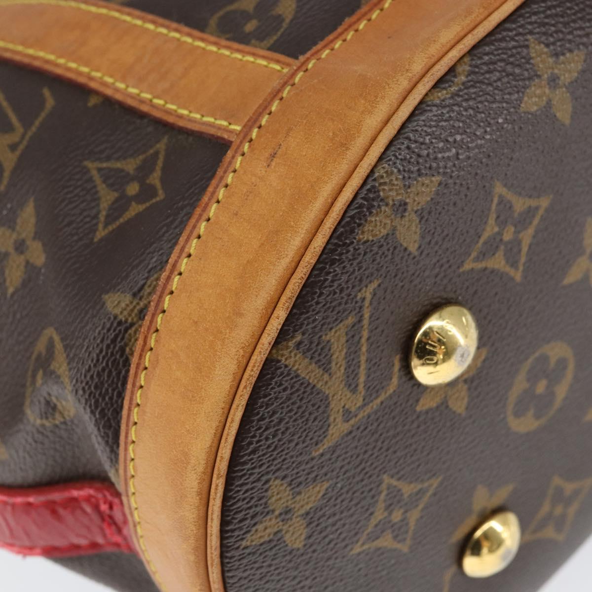 LOUIS VUITTON Monogram Ruby Neo bucket Tote Bag M95613 LV Auth 149145