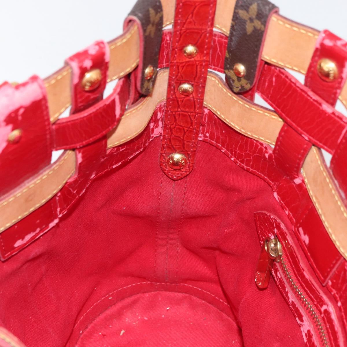 LOUIS VUITTON Monogram Ruby Neo bucket Tote Bag M95613 LV Auth 149145
