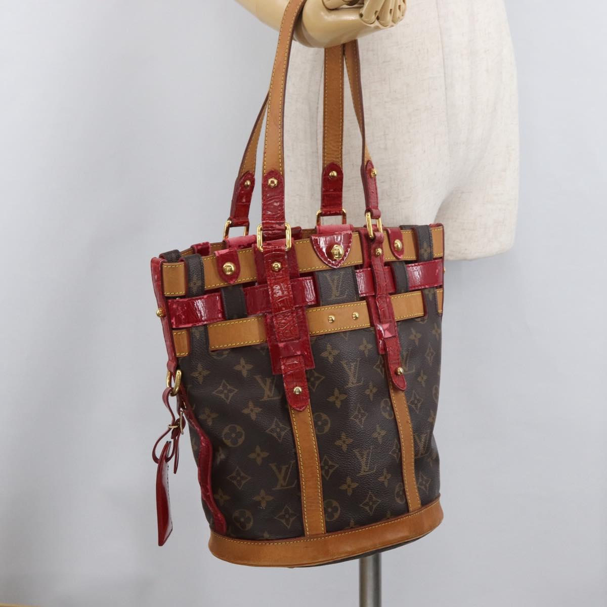LOUIS VUITTON Monogram Ruby Neo bucket Tote Bag M95613 LV Auth 149145