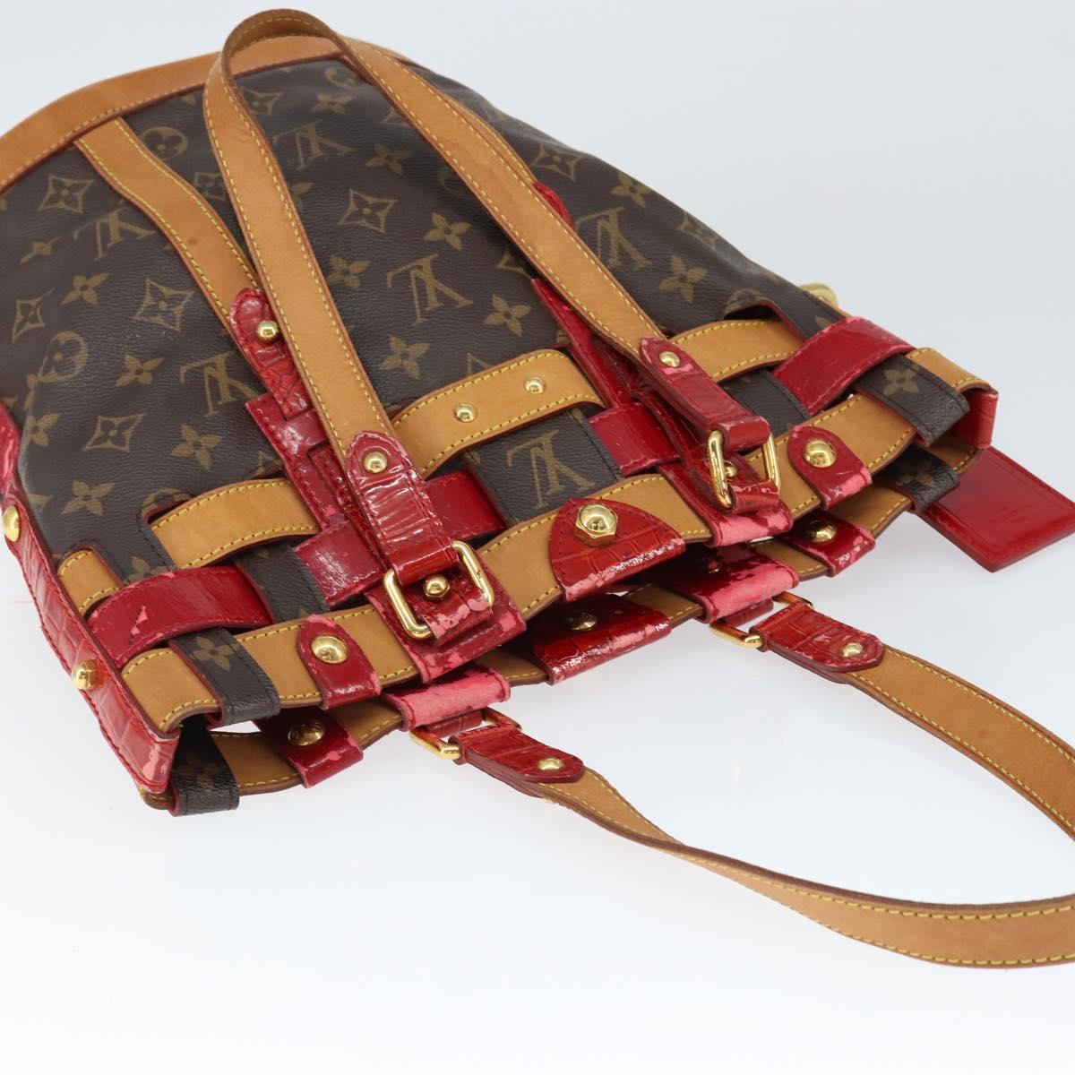 LOUIS VUITTON Monogram Ruby Neo bucket Tote Bag M95613 LV Auth 149145